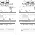 Forms for Ordering